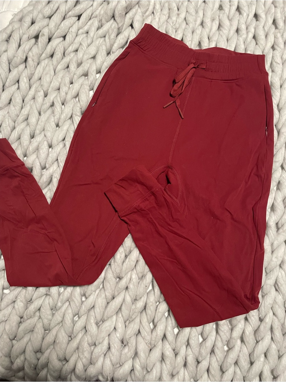 Buffbunny Red Drawstring Jogger Pants